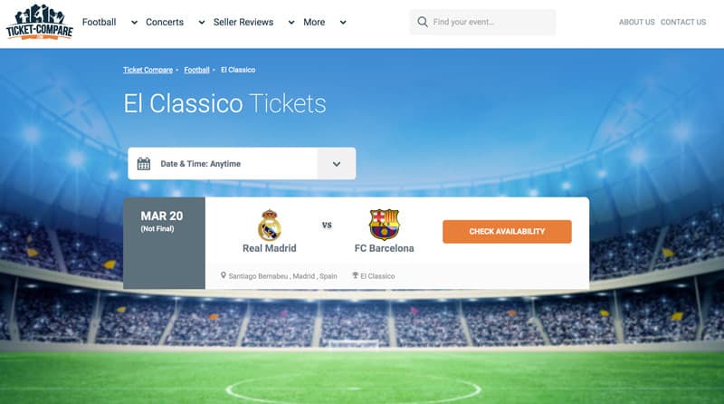 El Clasico Tickets FC Real Madrid 2023